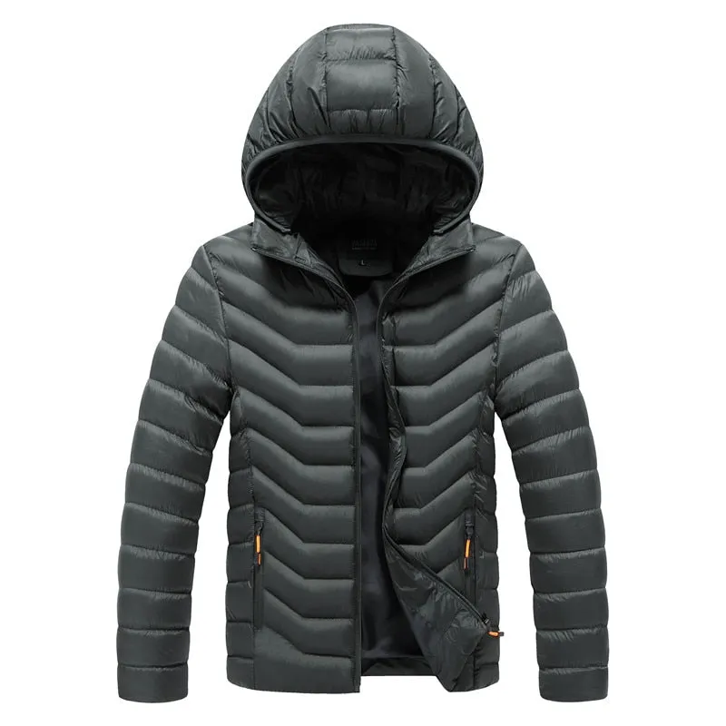 Parka d'hiver à capuche chaude pour homme 1kg CHAIFENKO – Down Jacket