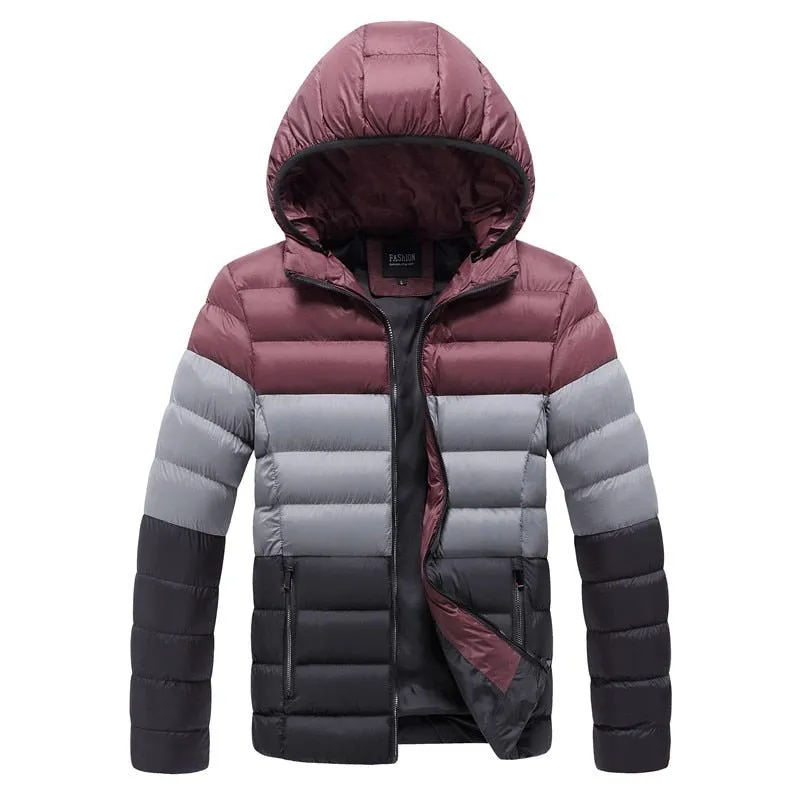 Parka d'hiver à capuche chaude pour homme 1kg CHAIFENKO – Down Jacket