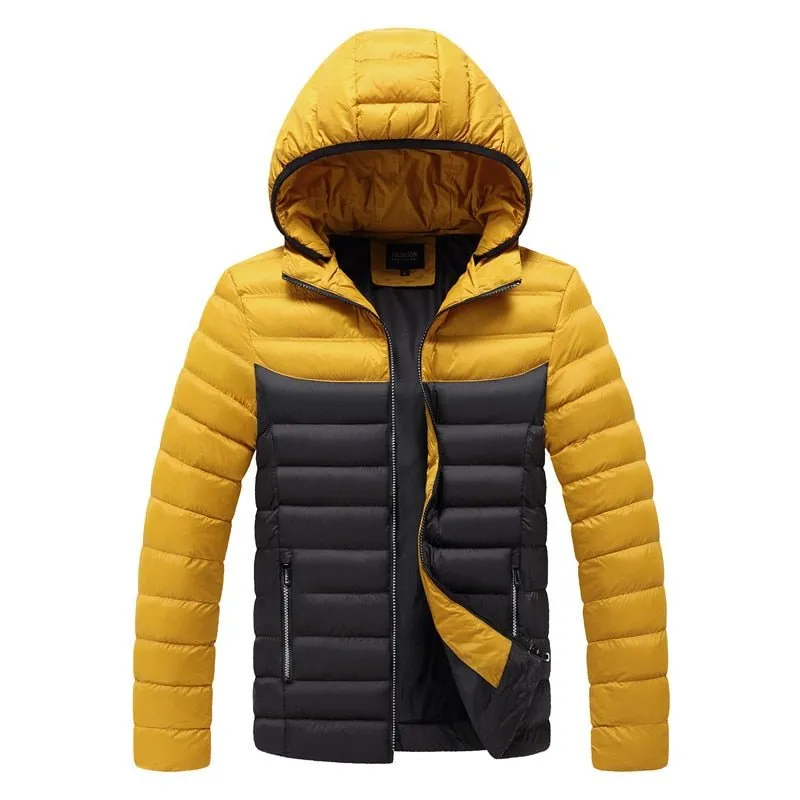 Parka d'hiver à capuche chaude pour homme 1kg CHAIFENKO – Down Jacket