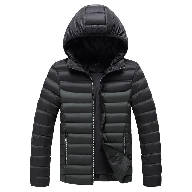 Parka d'hiver à capuche chaude pour homme 1kg CHAIFENKO – Down Jacket