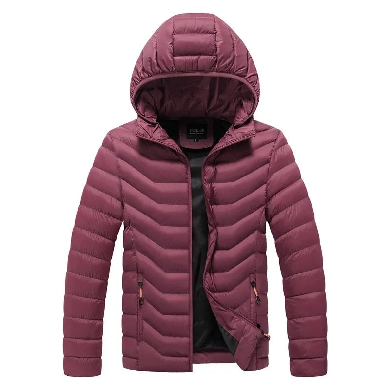 Parka d'hiver à capuche chaude pour homme 1kg CHAIFENKO – Down Jacket