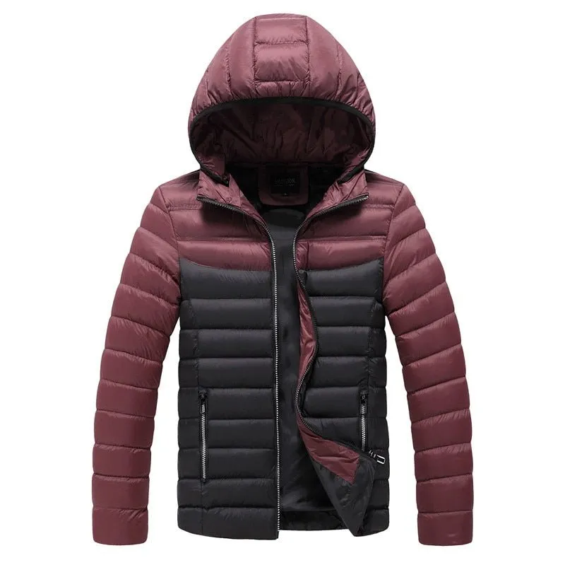 Parka d'hiver à capuche chaude pour homme 1kg CHAIFENKO – Down Jacket