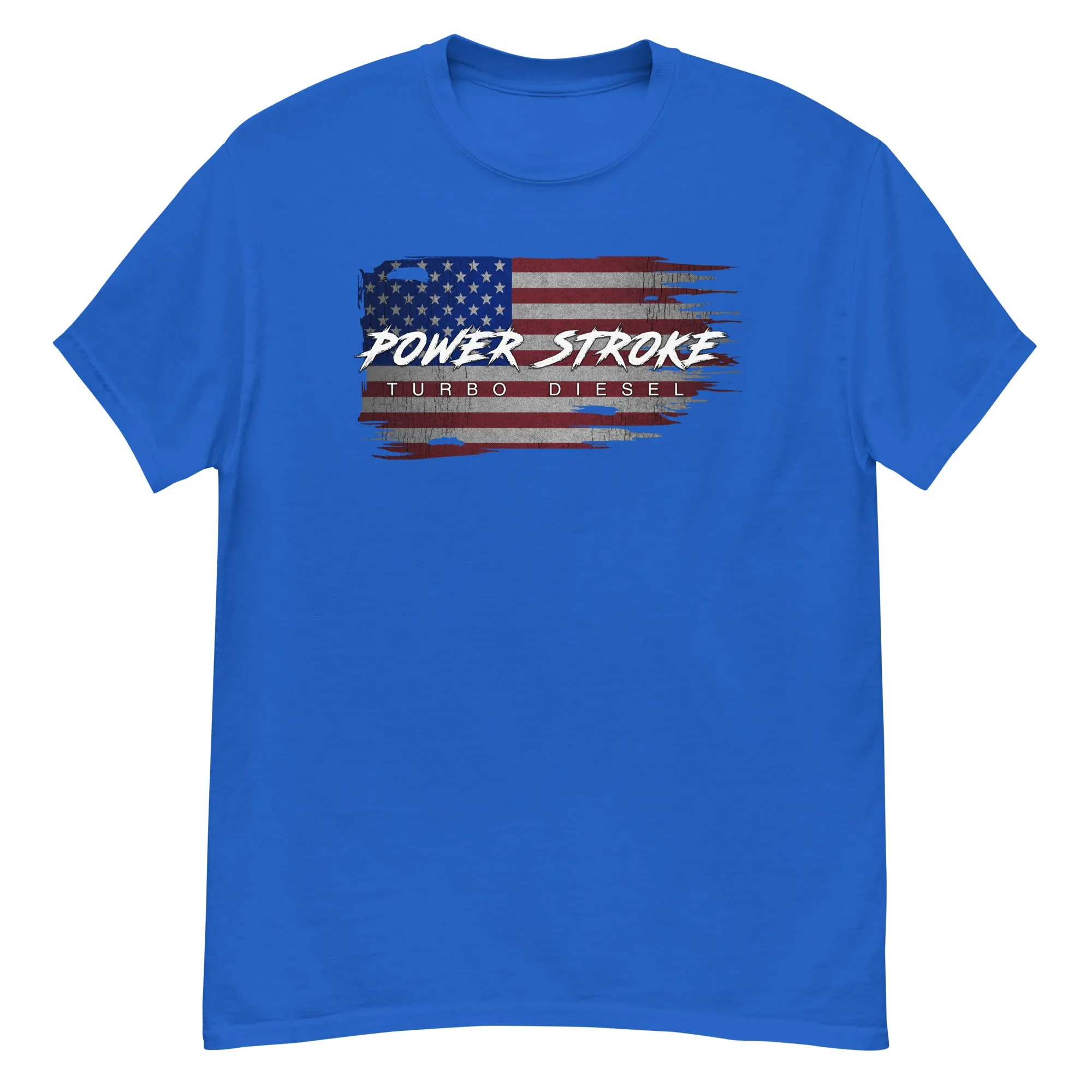 Power Stroke Diesel American Flag T-Shirt