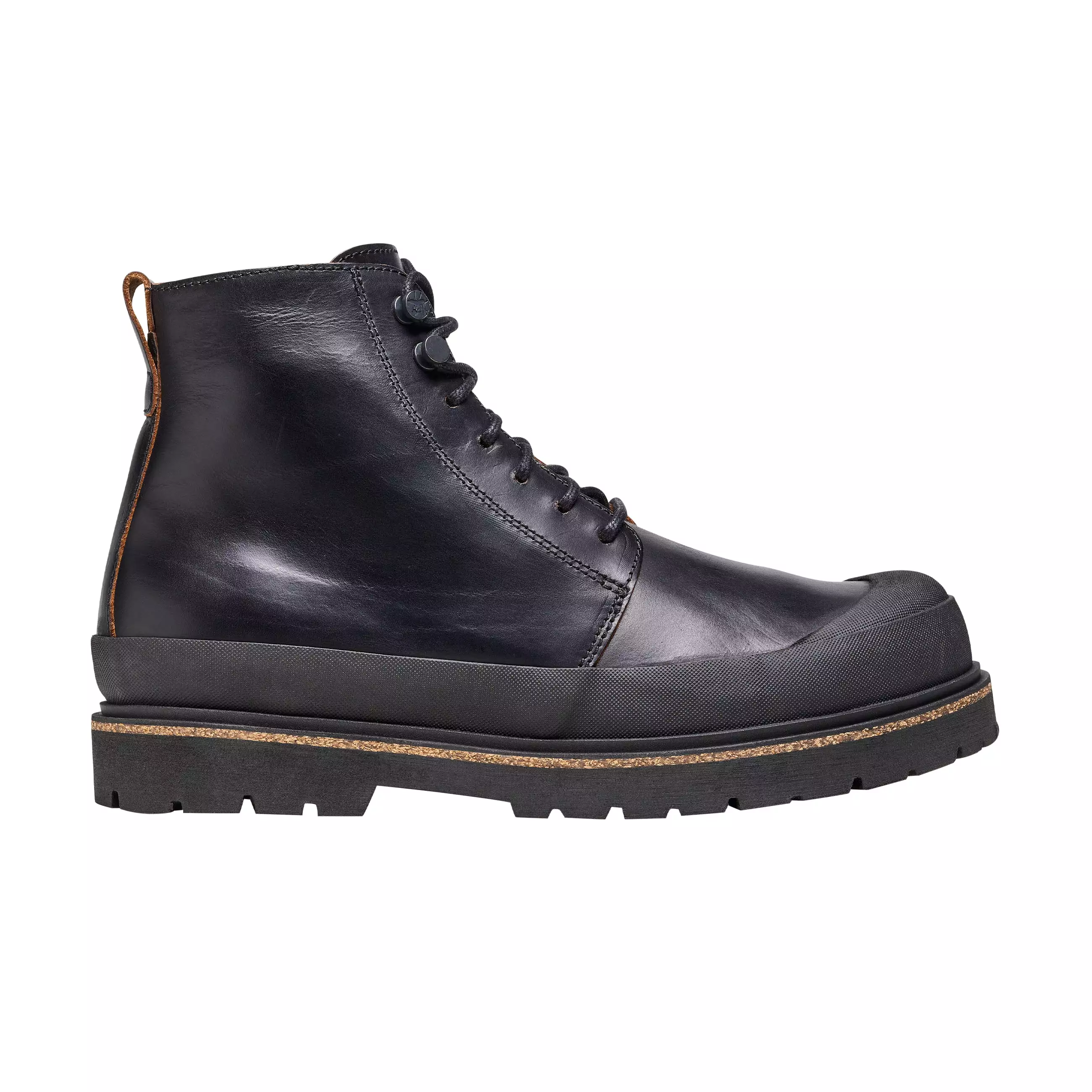 Prescott Mens Black Natural Leather