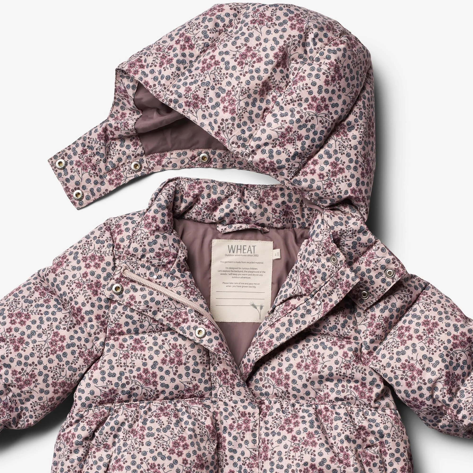 Puffer Jacket Karla - pale lilac berries