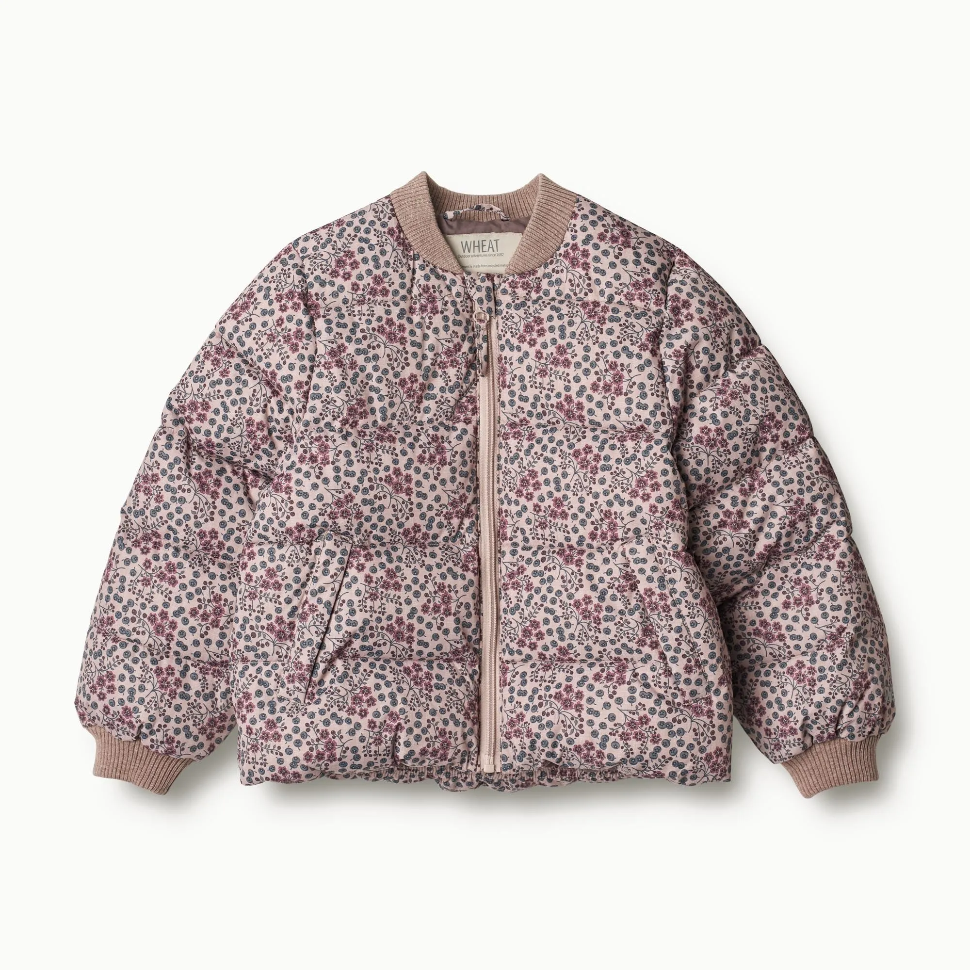 Puffer Jacket Yuri - pale lilac berries