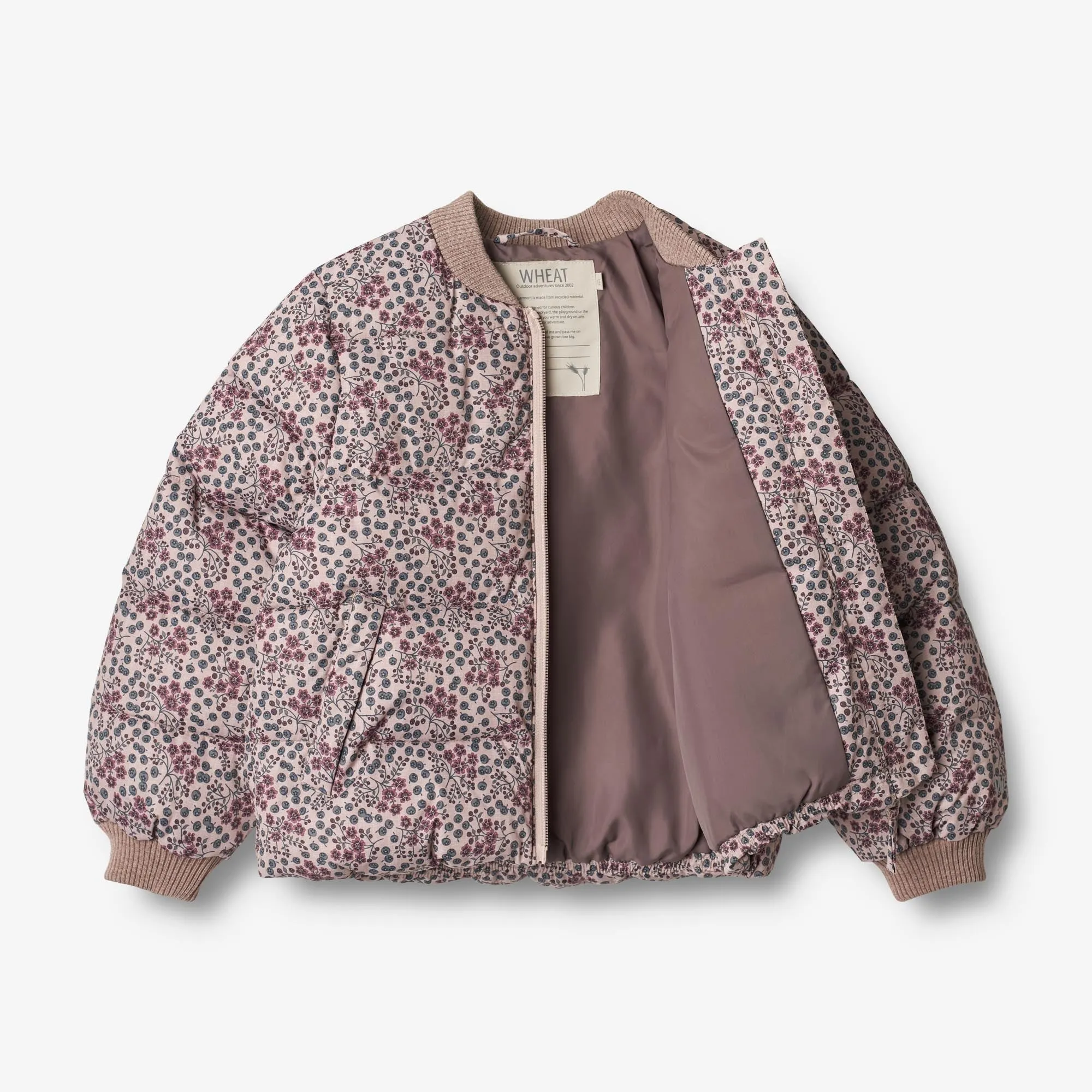 Puffer Jacket Yuri - pale lilac berries