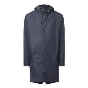 RAINS Long Jacket Unisex - Navy