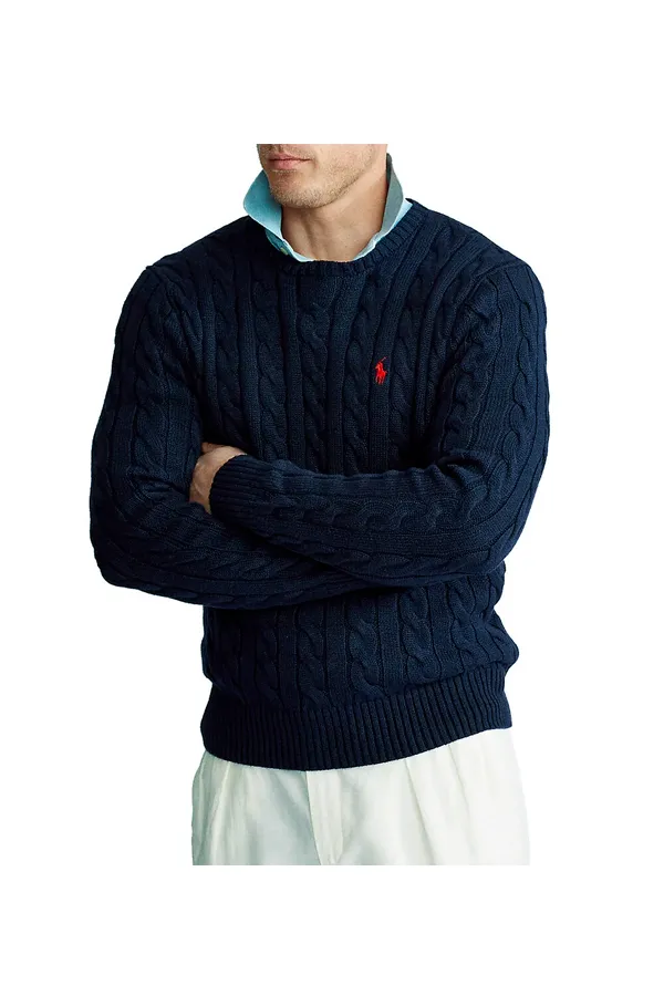 Ralph Lauren Cable Knit Pullover Navy