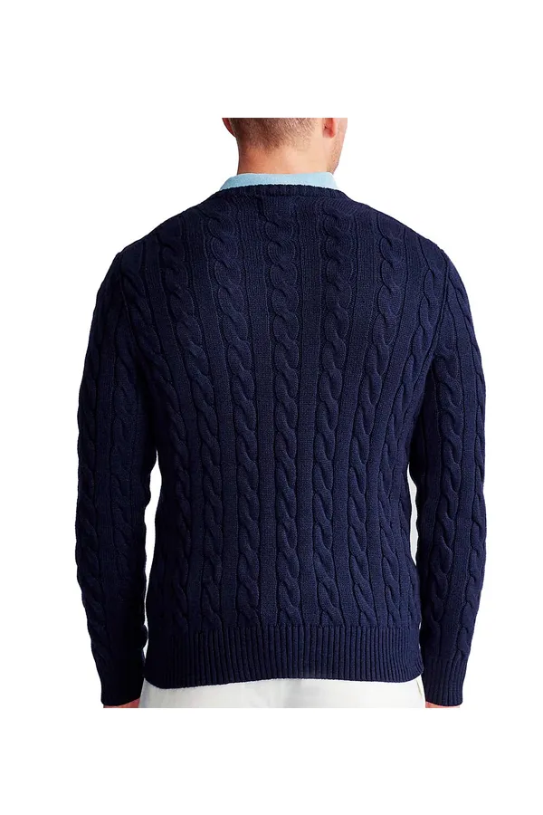 Ralph Lauren Cable Knit Pullover Navy