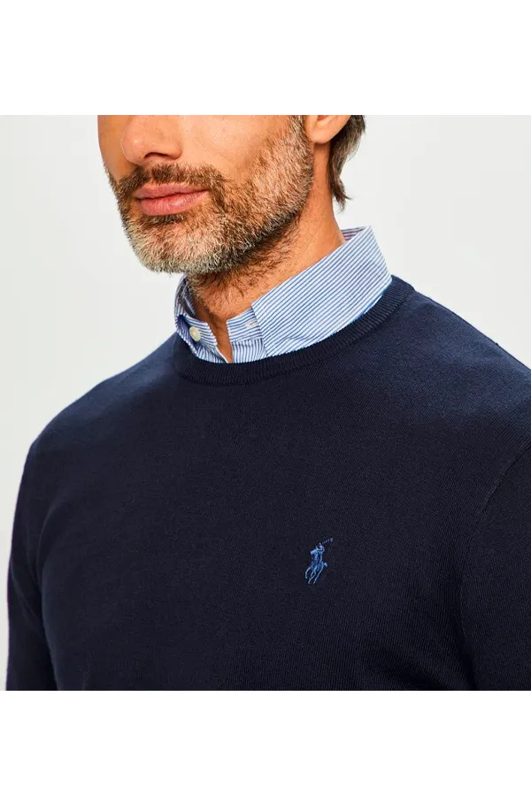 Ralph Lauren Pima Knit Pullover Navy