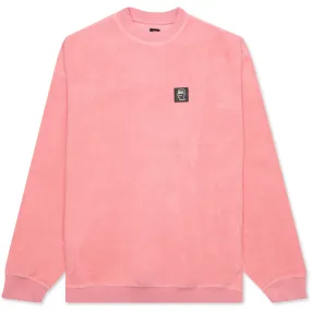 Reverse Fleece Crewneck Sweatshirt - Pink