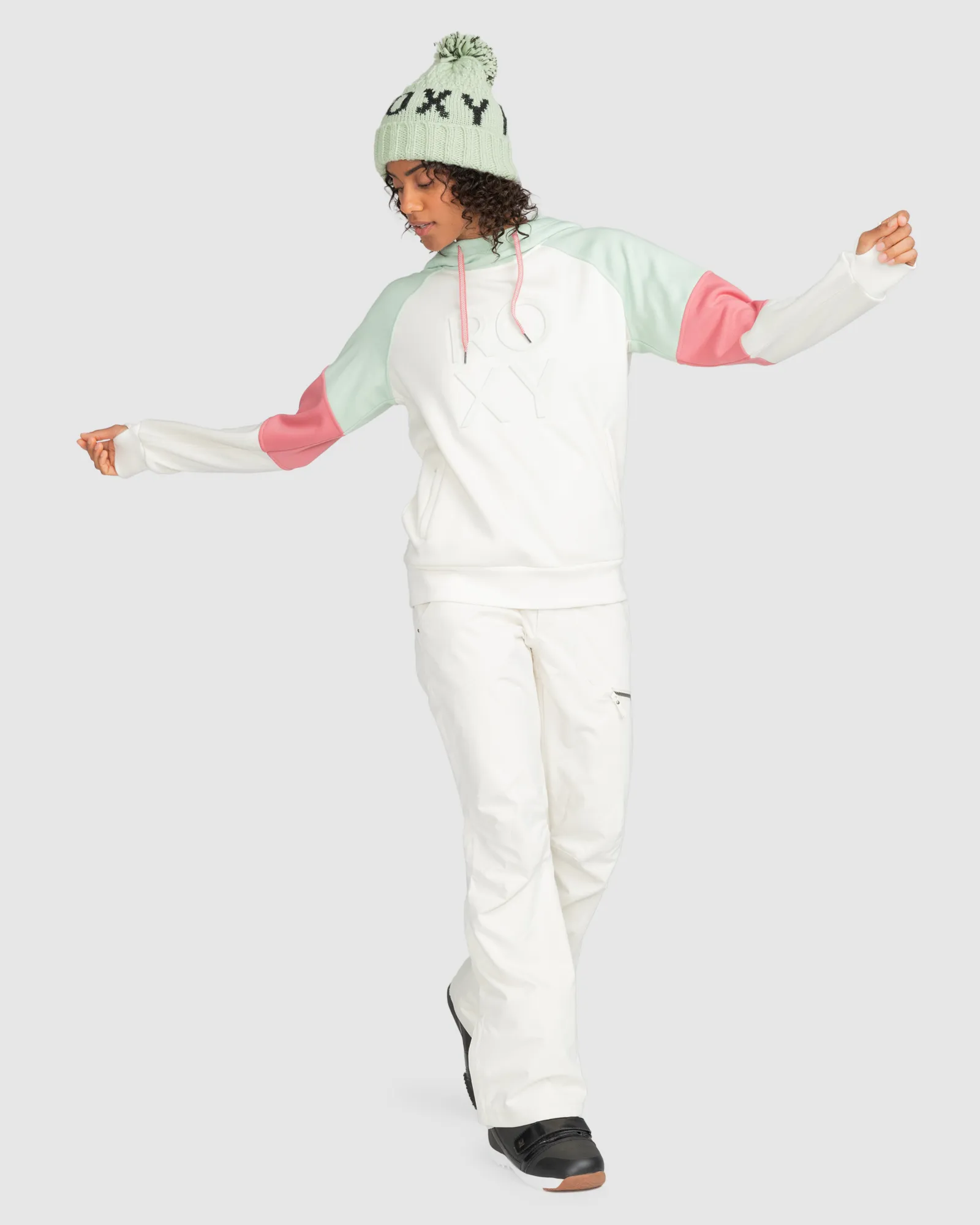 Roxy Womens Liberty Technical Hoodie - Egret | SurfStitch