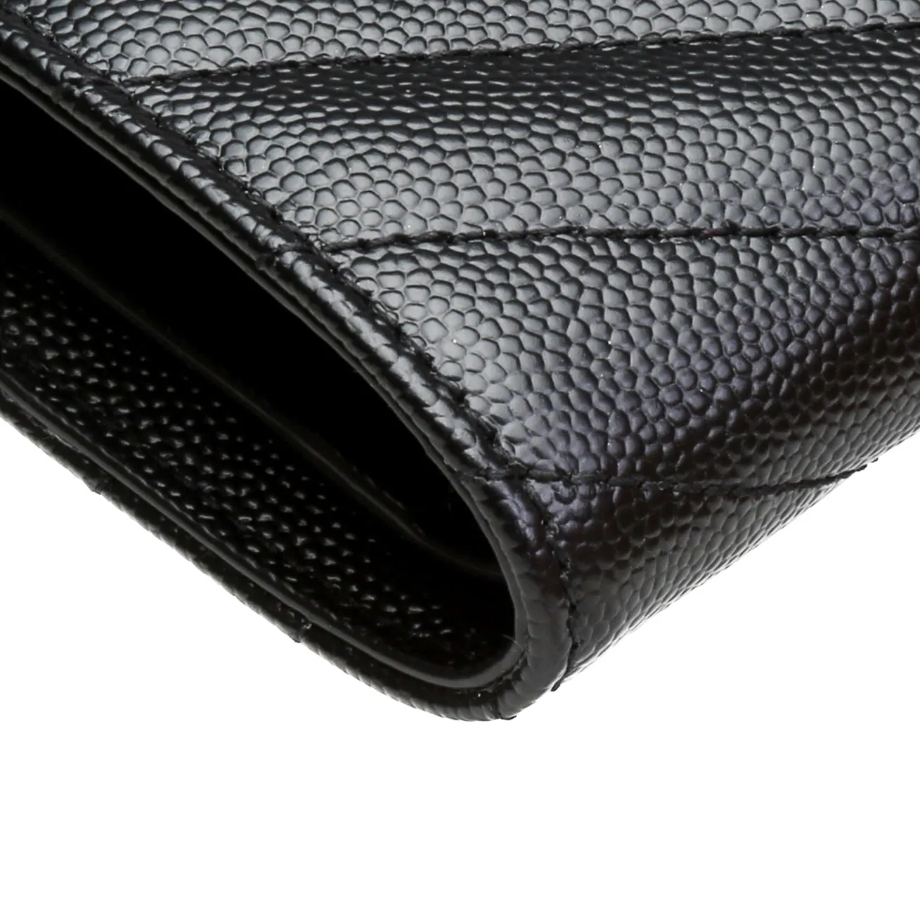 SAINT LAURENT Cassandre Matelasse Fragments Zipped Bifold Wallet - Black