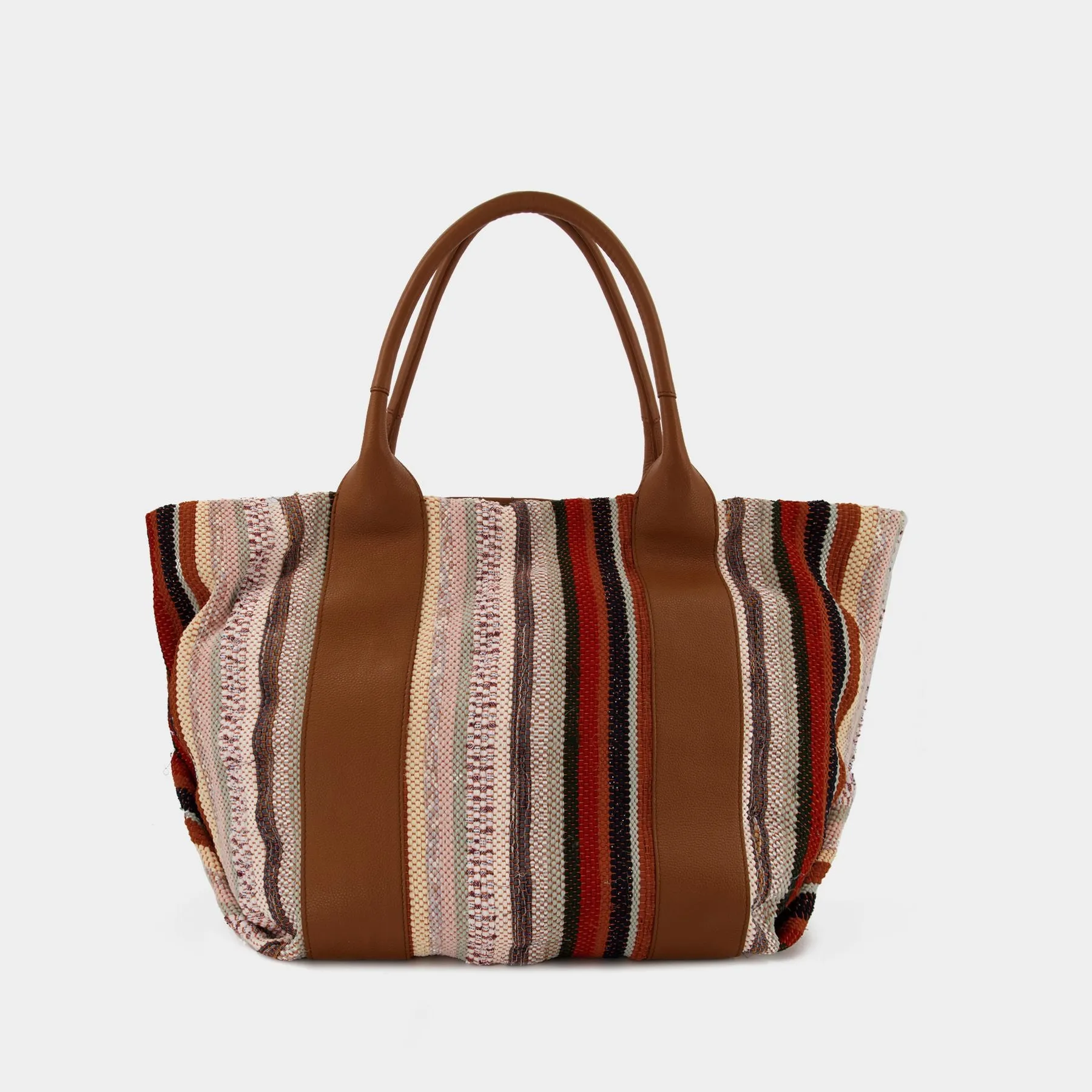 See by Chloé  Leatizia Tote Bag - See By Chloe -  Multicolor  - Cotton/Leather