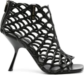 Sergio Rossi Mermaid 100mm cut-out sandals Black