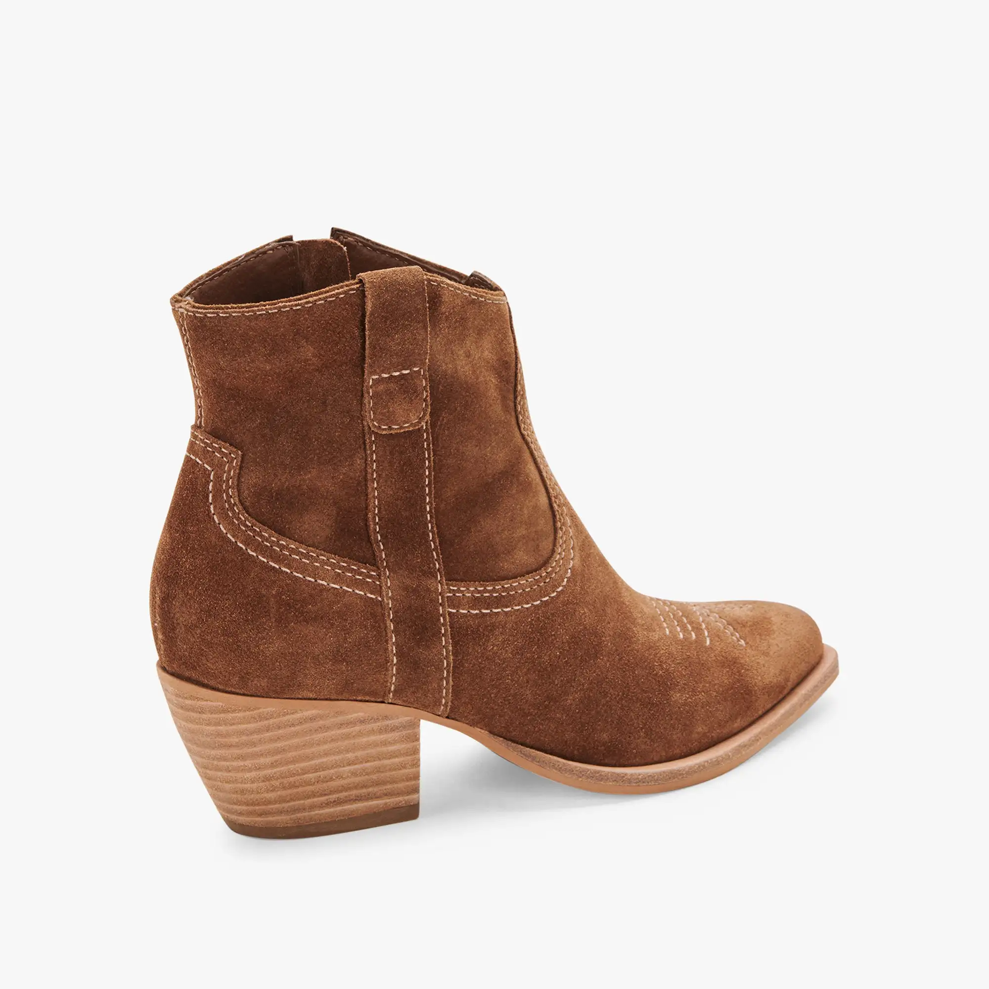 SILMA BOOTIES DK BROWN SUEDE