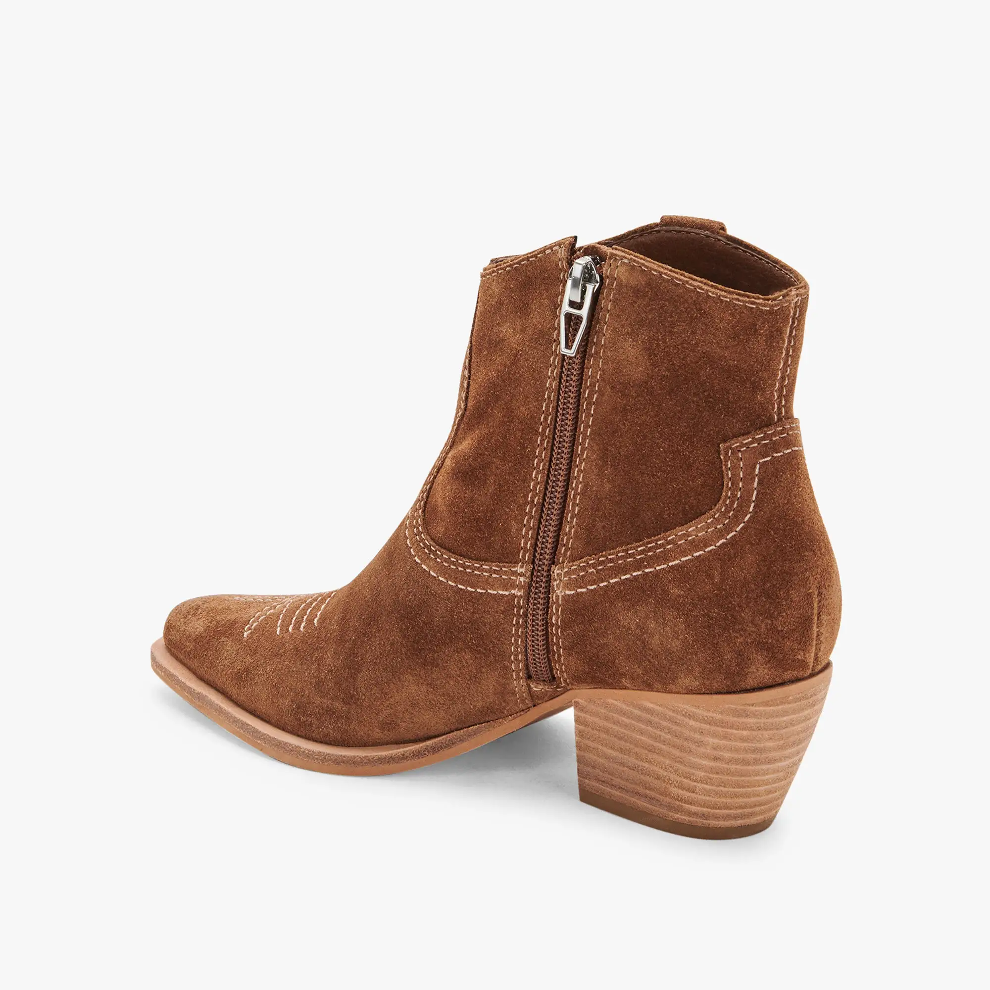 SILMA BOOTIES DK BROWN SUEDE