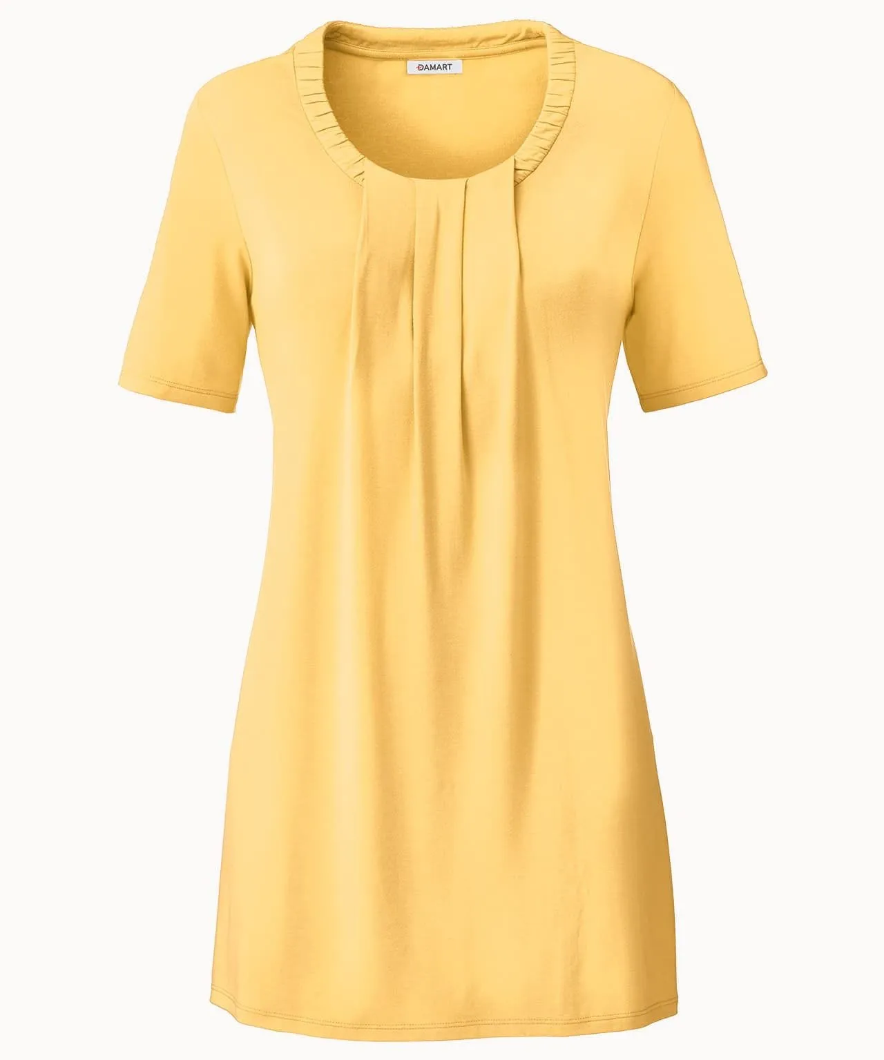 Skin Soft Short Sleeved Neck Detail Tunic