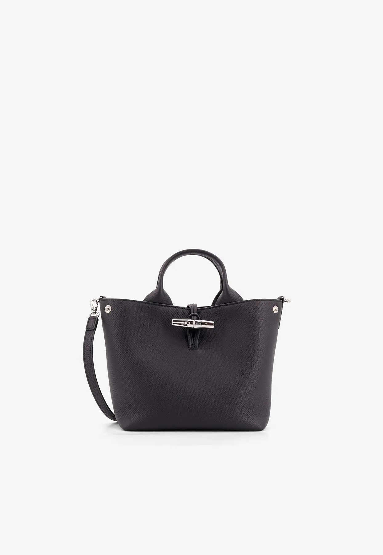 Small Le Roseau Grained Leather Tote Bag