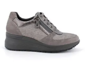 SNEAKERS ENVAL SOFT DONNA ZEPPA CAMOSCIO GRIGIO 4760311