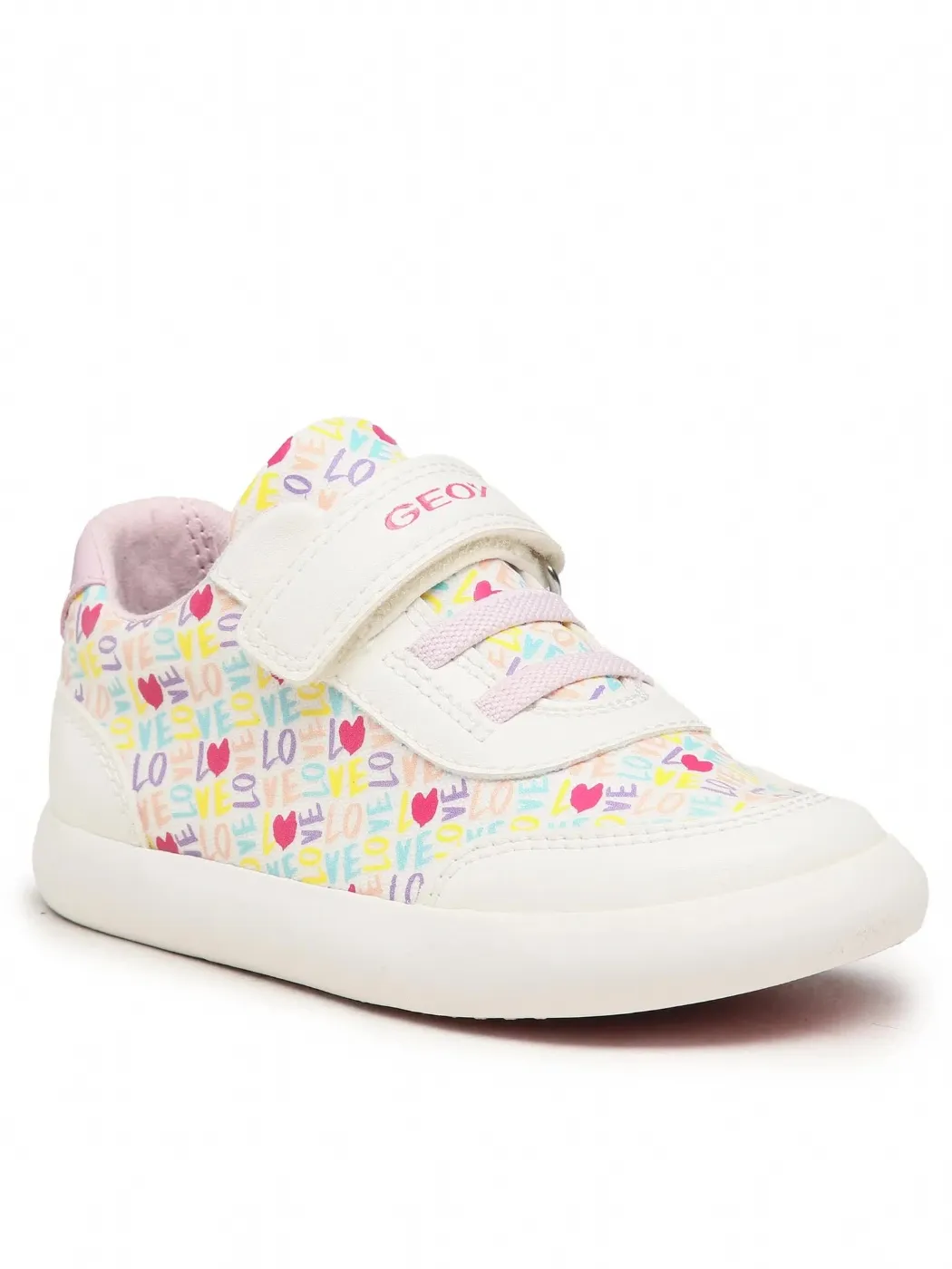 SNEAKERS GEOX BABY B GISLI G. A - TELA STAMP.+GBK WHITE/PINK tg. 20,21,22 B021MA 0AW54 C0406