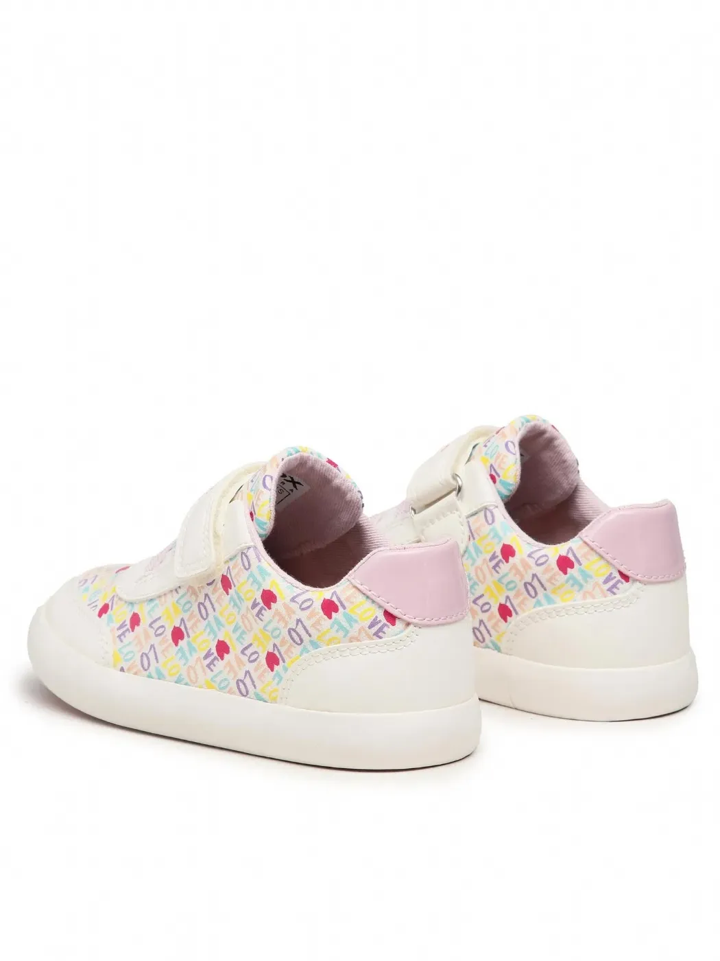 SNEAKERS GEOX BABY B GISLI G. A - TELA STAMP.+GBK WHITE/PINK tg. 20,21,22 B021MA 0AW54 C0406