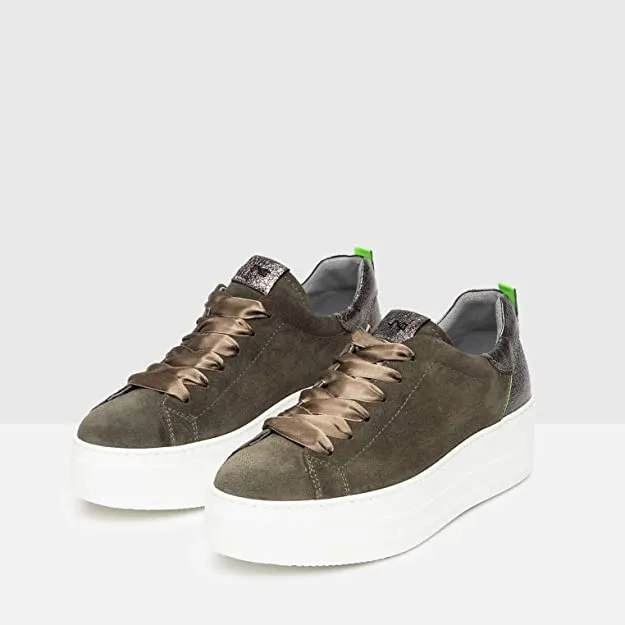 SNEAKERS NEROGIARDINI DONNA VERDE ROCK MILITARE A908980D503