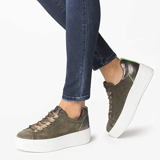 SNEAKERS NEROGIARDINI DONNA VERDE ROCK MILITARE A908980D503