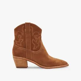 SOLOW BOOTIES DK BROWN SUEDE