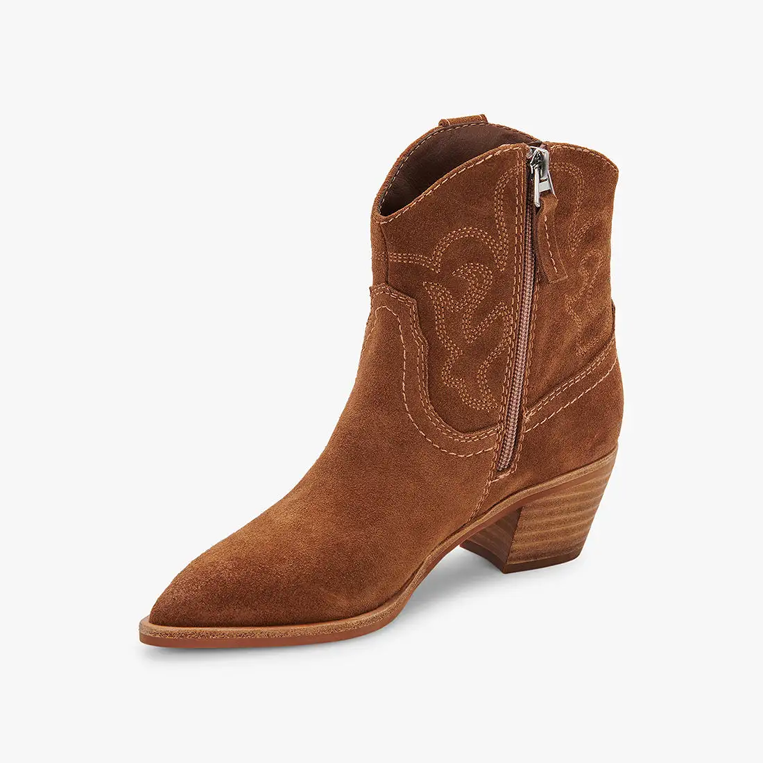 SOLOW BOOTIES DK BROWN SUEDE