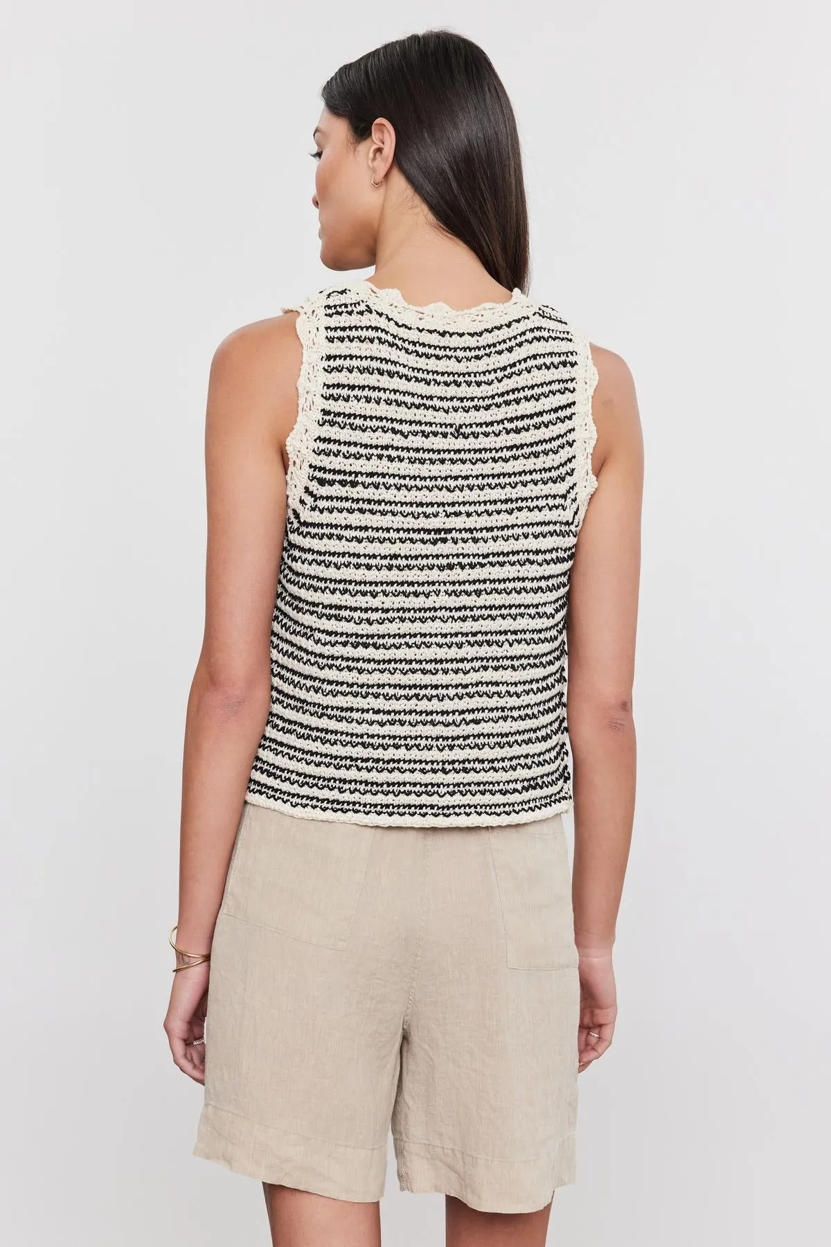 SOPHIE SWEATER VEST IN ECRU