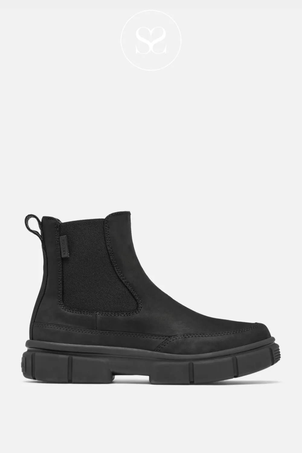 SOREL NL51150 EXPLORER BLACK WATERPFOOF CHELSEA BOOTS