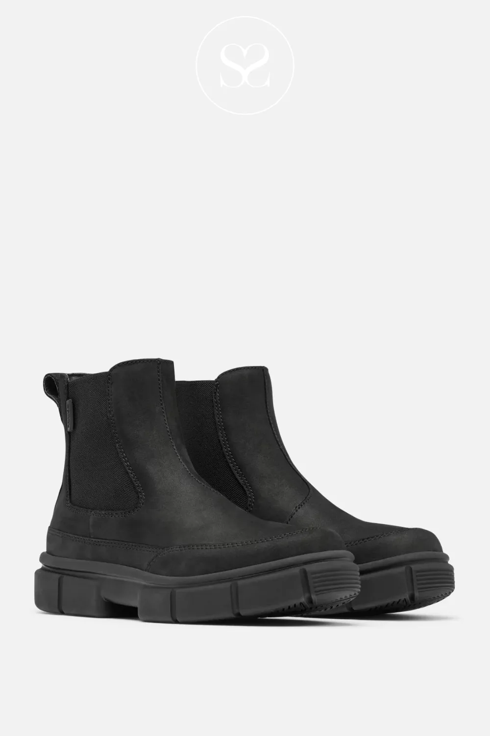 SOREL NL51150 EXPLORER BLACK WATERPFOOF CHELSEA BOOTS