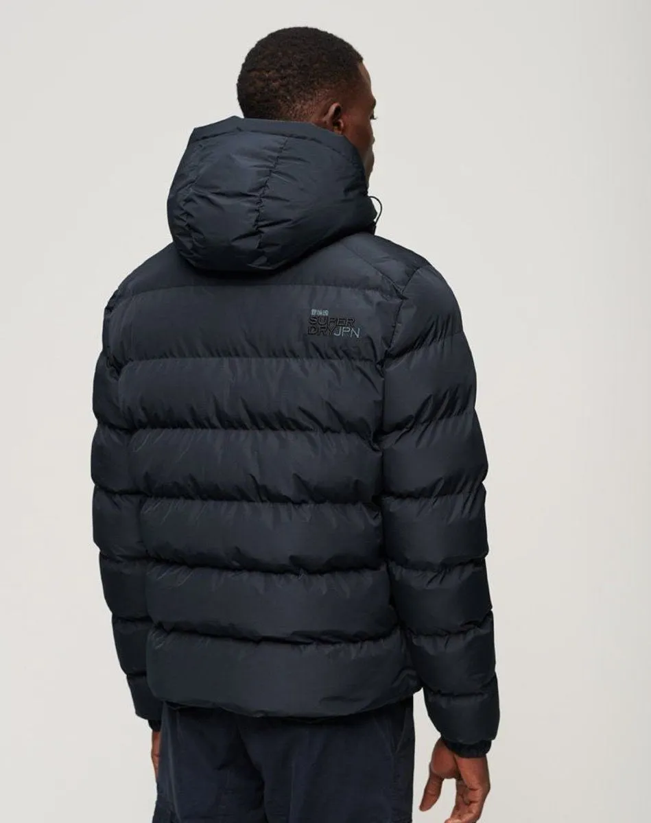 Superdry Hooded Sport Puffer Jacket Eclipse Navy