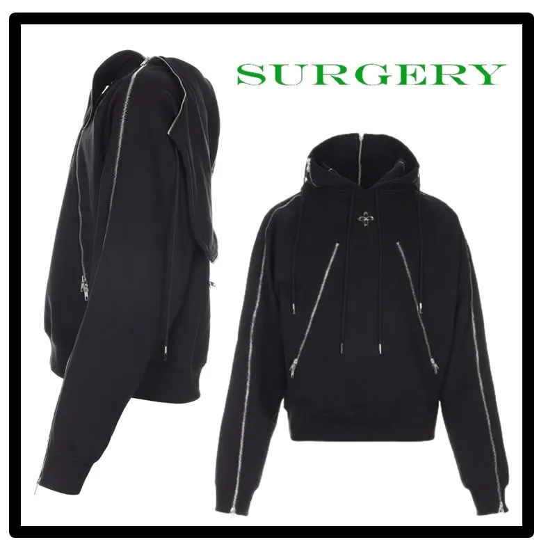 SURGERY  |Unisex Cotton Logo Hoodies & Sweatshirts