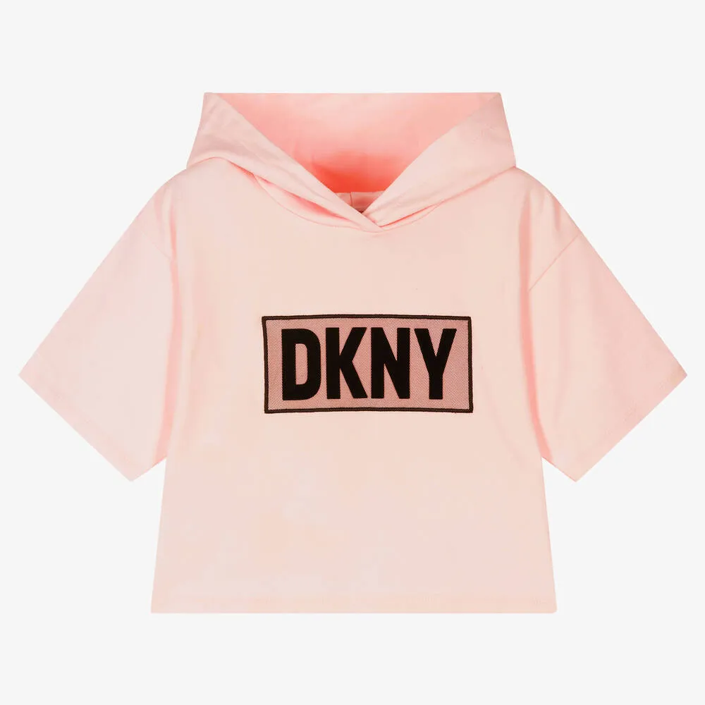 Teen Girls Pink Logo Hoodie