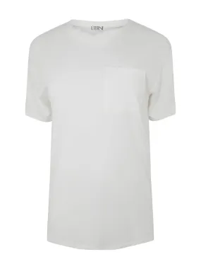 terne Boyfriend Pocket Ivory T-shirt