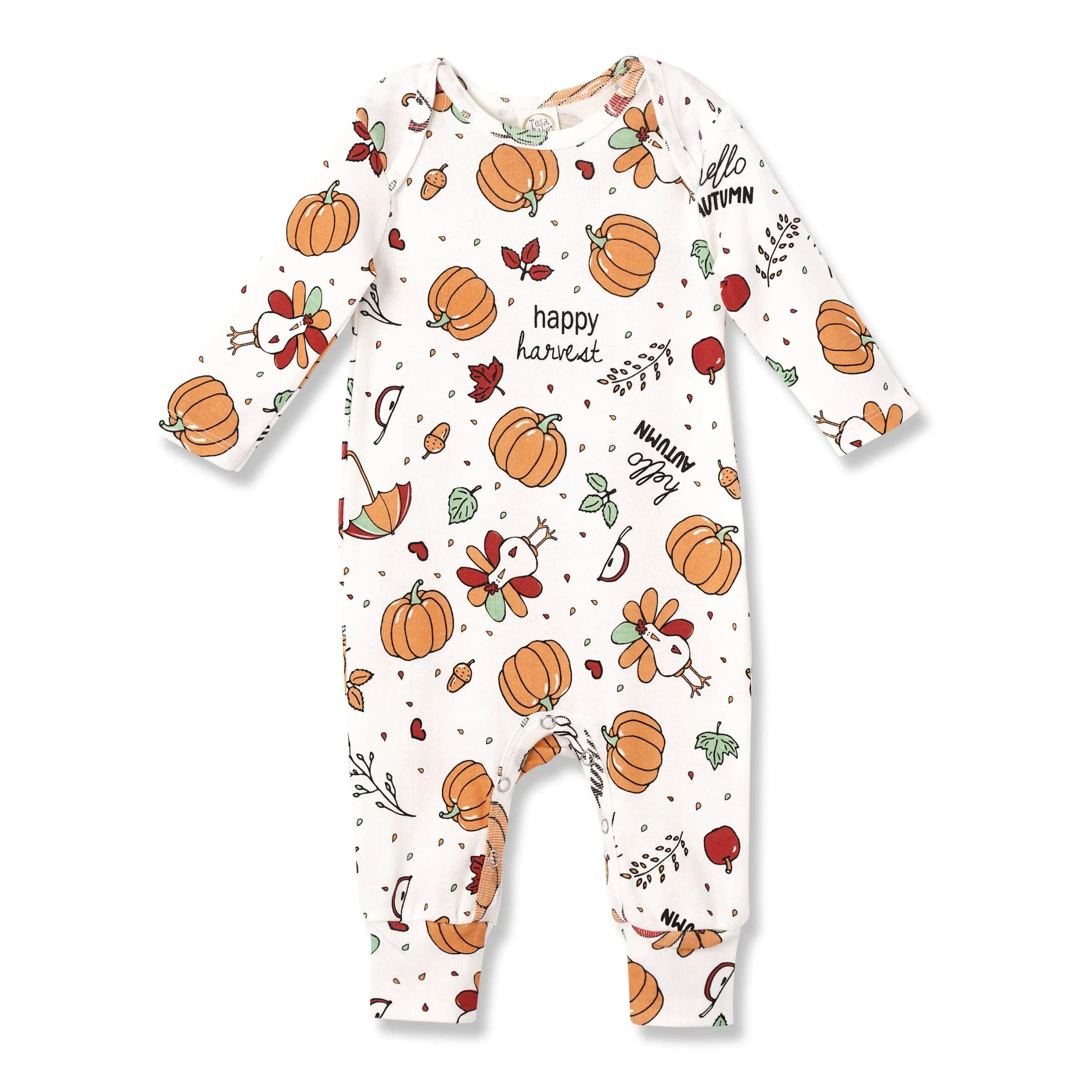 Thanksgiving Happy Harvest Romper from Tesa Babe