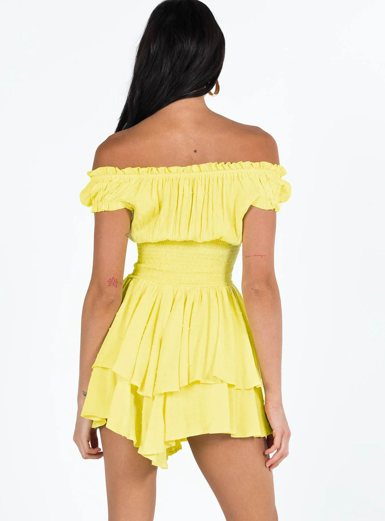 The Love Galore Romper Yellow