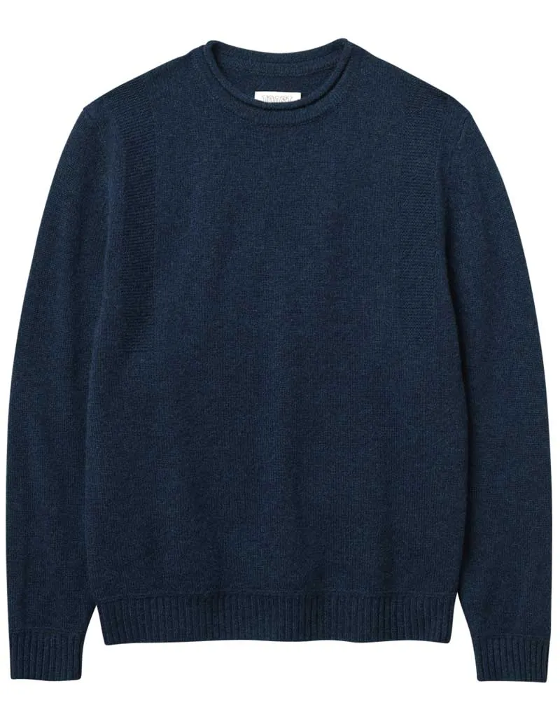 Toast Crew Neck Wool Cashmere Sweater Midnight