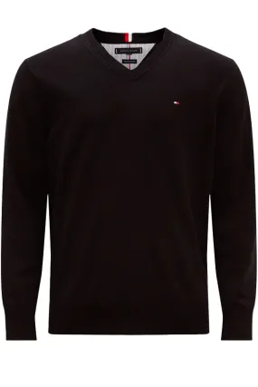 Tommy Hilfiger V-Neck 1985 Pima Knit Black