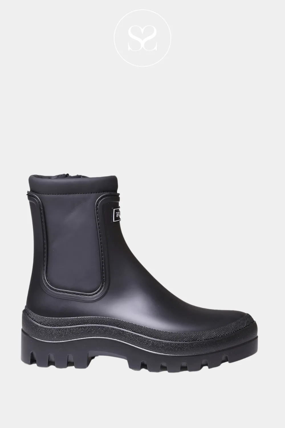 TONI PONS CASCAIS BLACK ANKLE WELLINGTON CHELSEA BOOTS