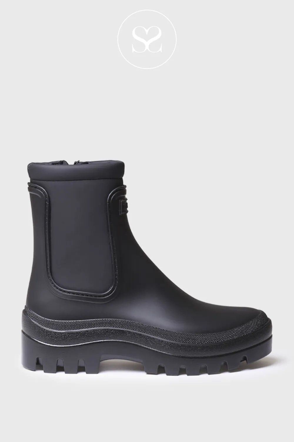 TONI PONS CASCAIS BLACK ANKLE WELLINGTON CHELSEA BOOTS