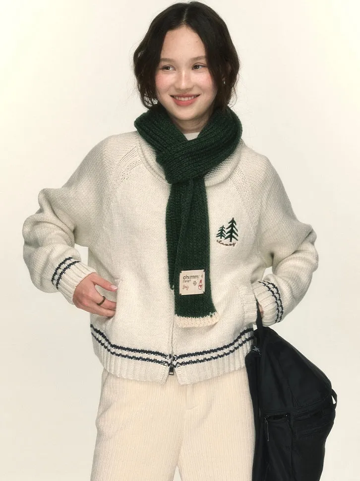 Tree Retro Knit Carsigan Sweater