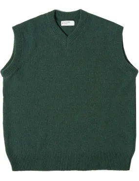 Universal Works Sweater Vest Olive Eco Wool