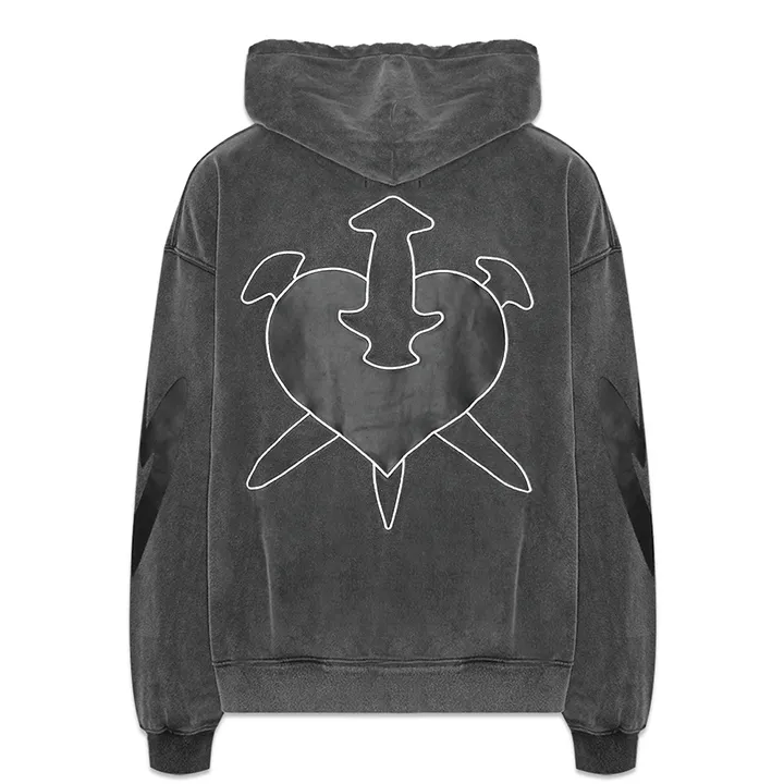 UNKNOWN  |Long Sleeves Cotton Logo Hoodies