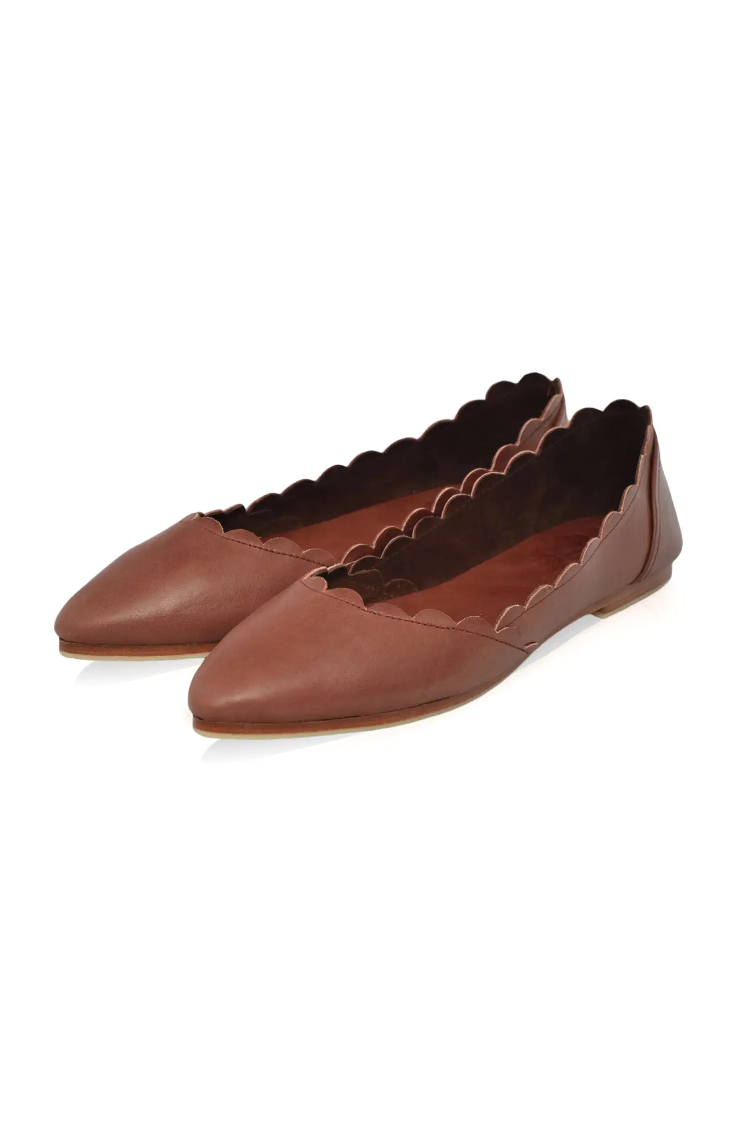 Valentina Leather Ballet Flats