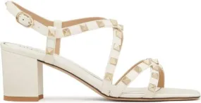 Valentino Garavani Rockstud 60mm leather sandals White