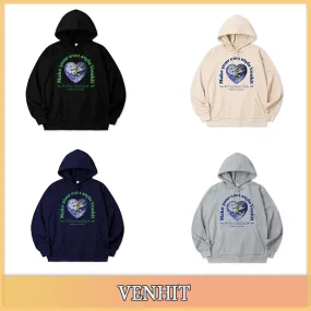 VENHIT  |Unisex Logo Hoodies & Sweatshirts